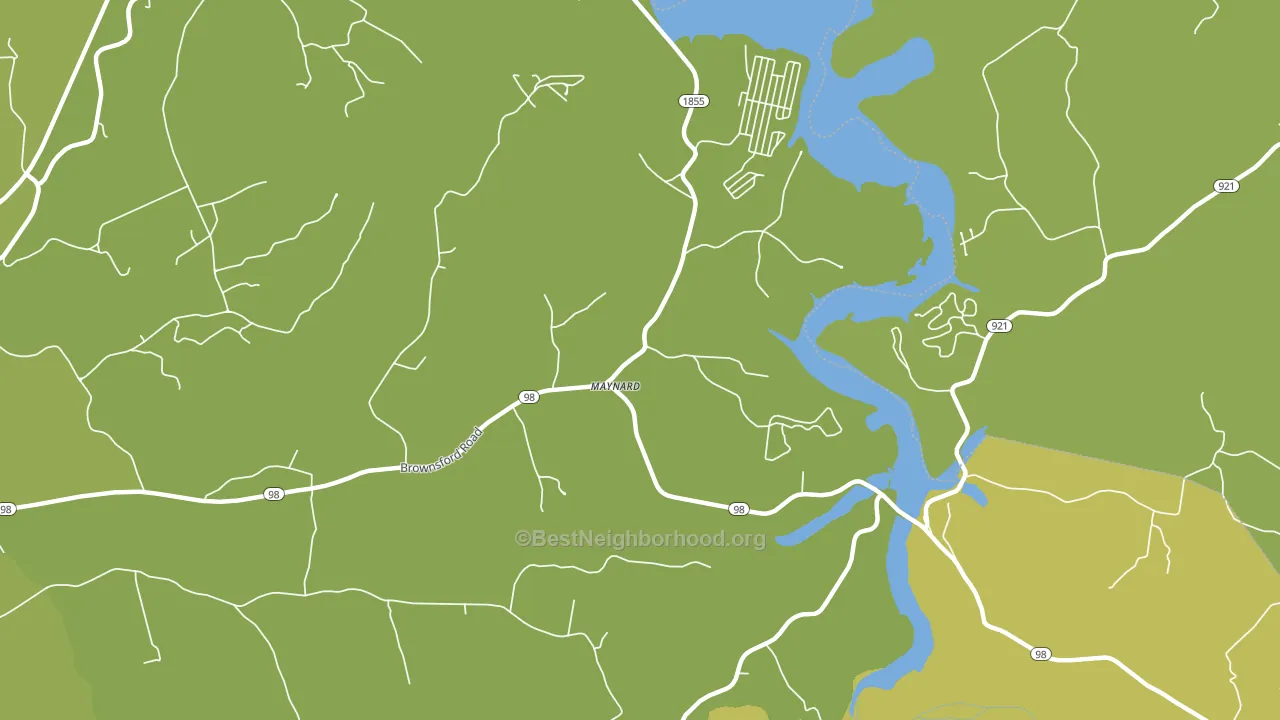Maynard, KY block-group voter-turnout map