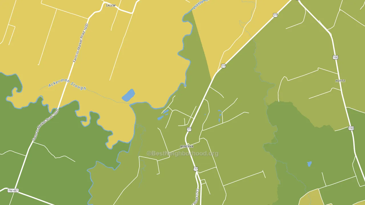 Maysfield, TX block-group voter-turnout map