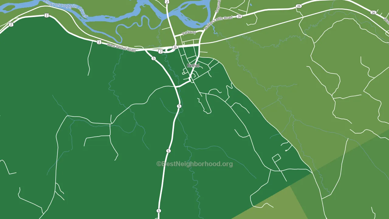 Mayville, ME block-group voter-turnout map