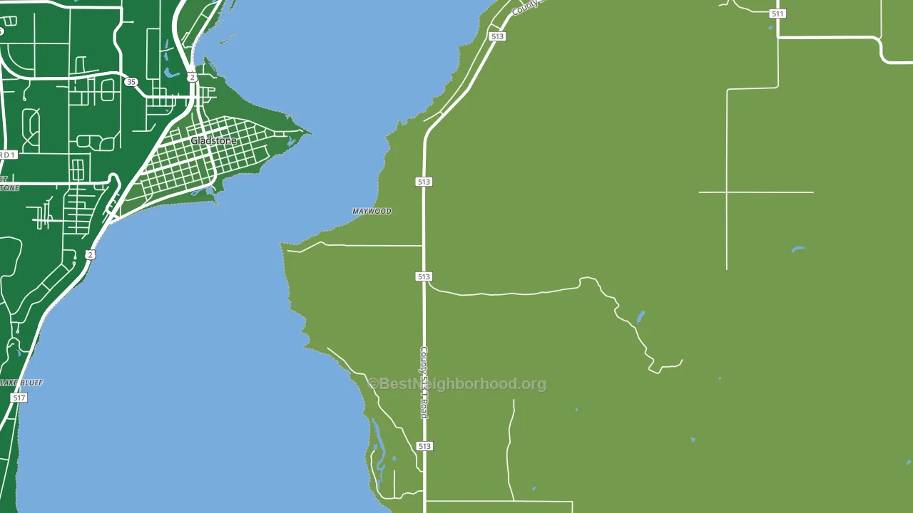 Maywood, MI block-group voter-turnout map