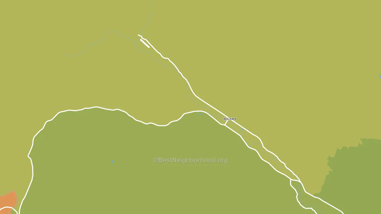Mazama, WA block-group voter-turnout map
