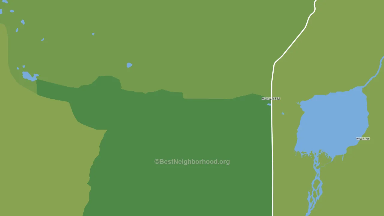 Mc Allister, MT block-group voter-turnout map