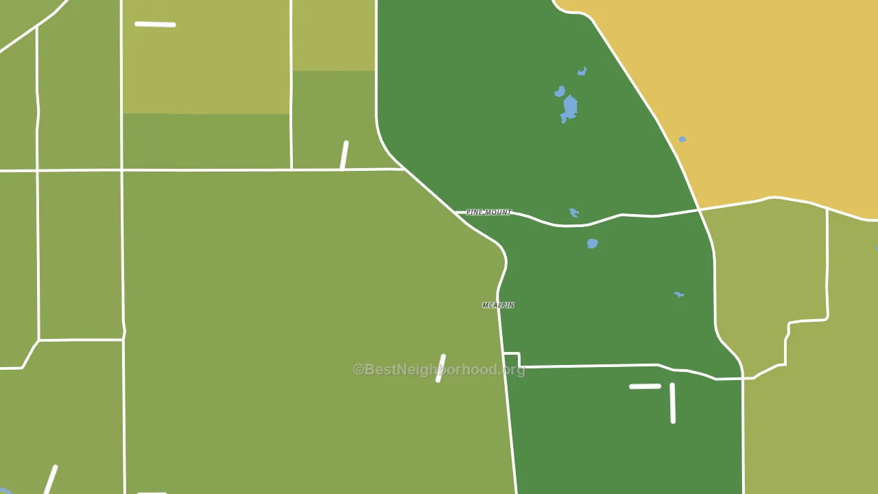 Mc Alpin, FL block-group voter-turnout map