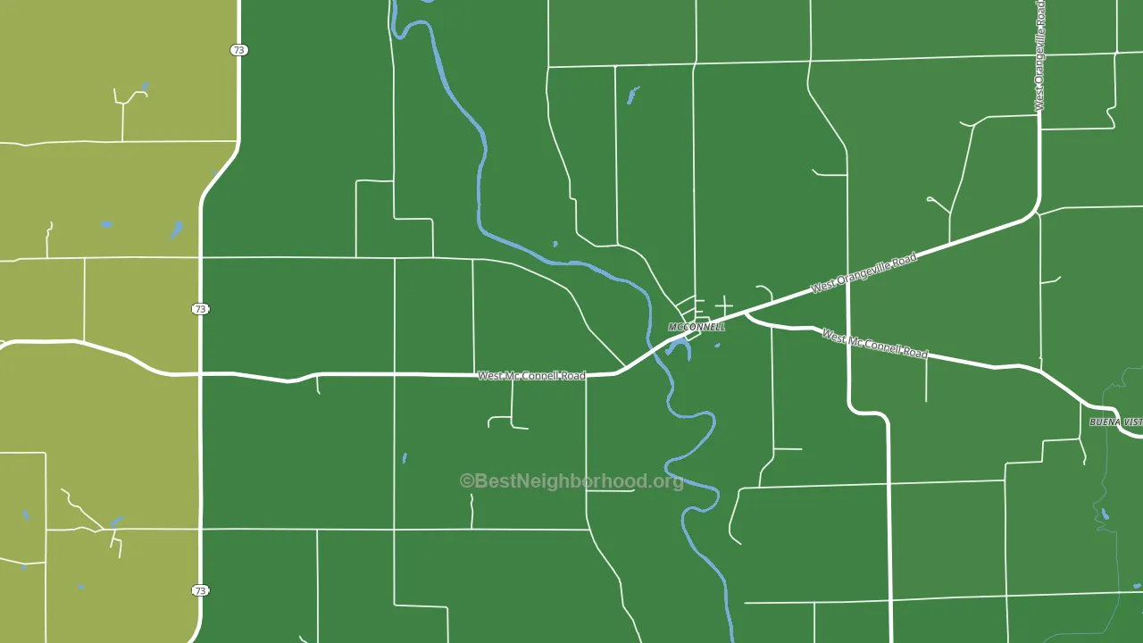 Mc Connell, IL block-group voter-turnout map