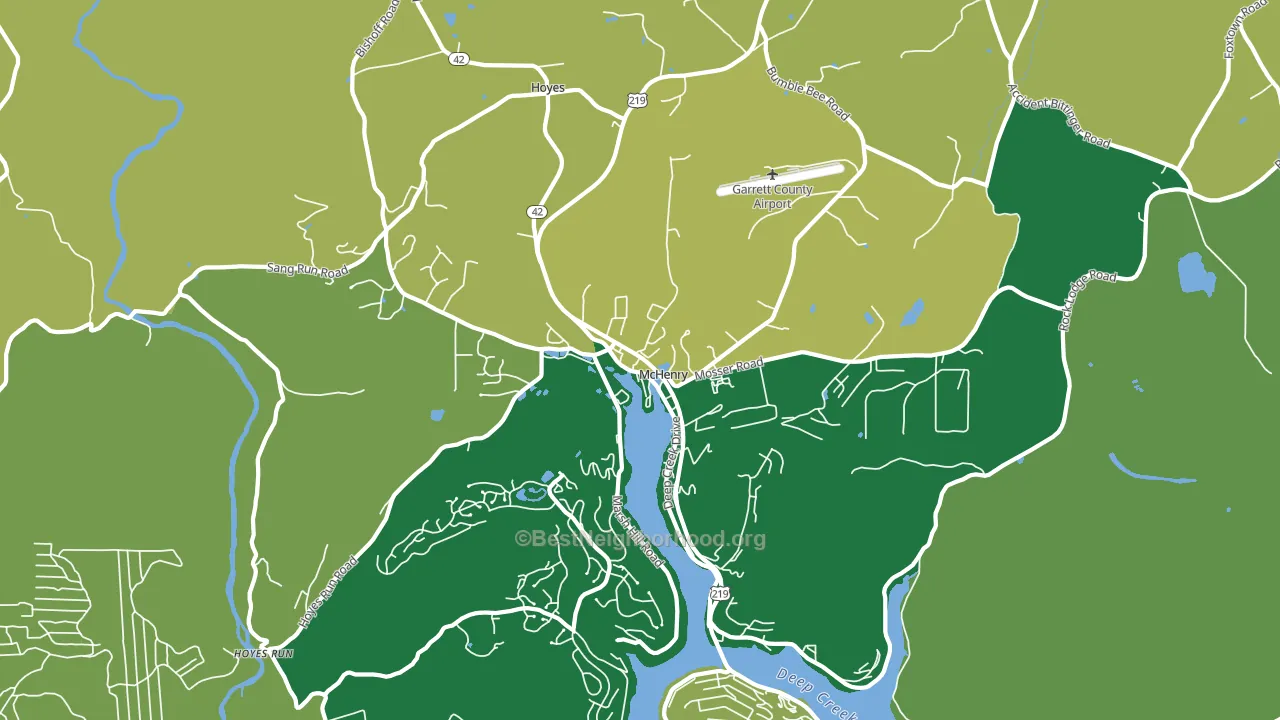 Mc Henry, MD block-group voter-turnout map