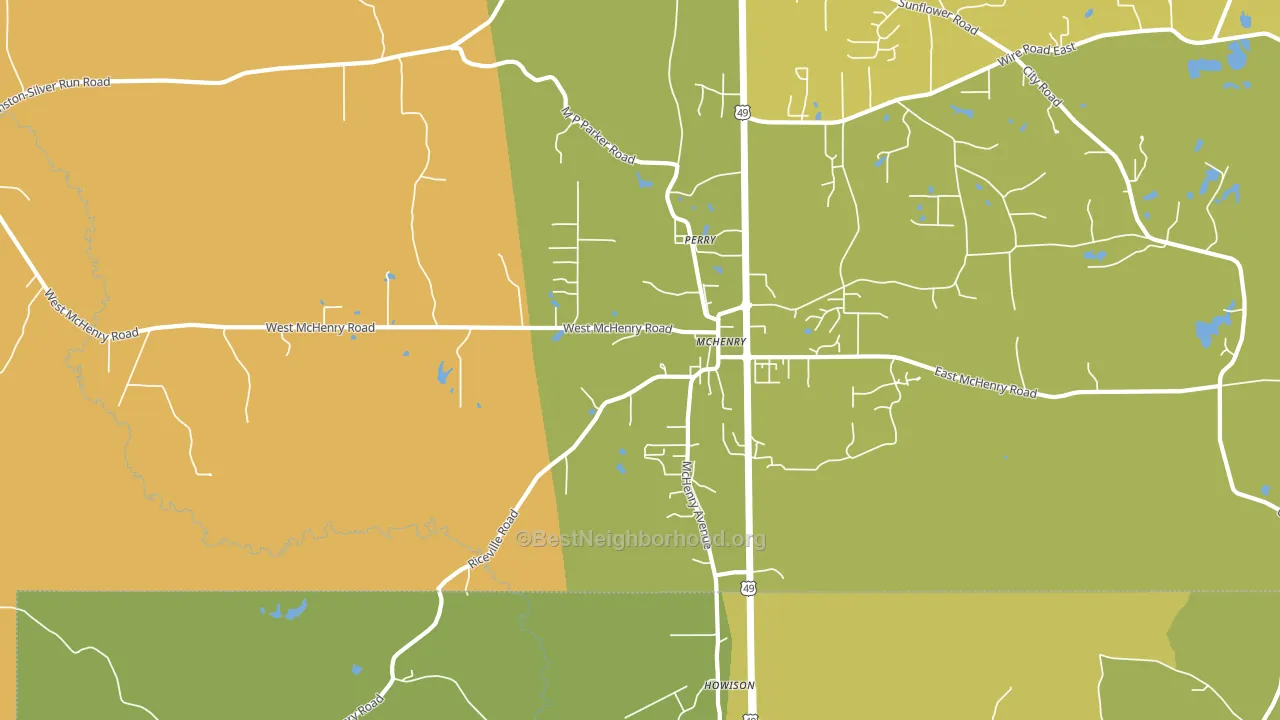 Mc Henry, MS block-group voter-turnout map