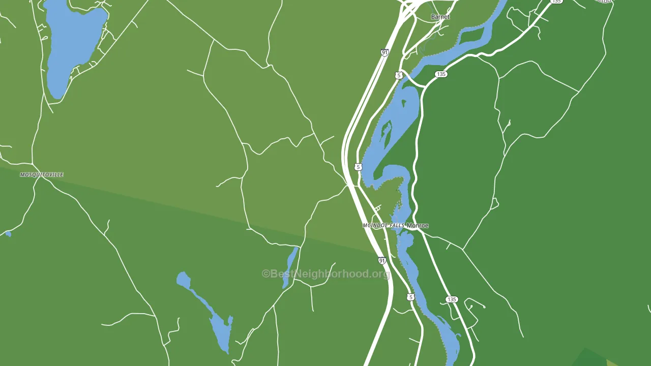 Mc Indoe Falls, VT block-group voter-turnout map