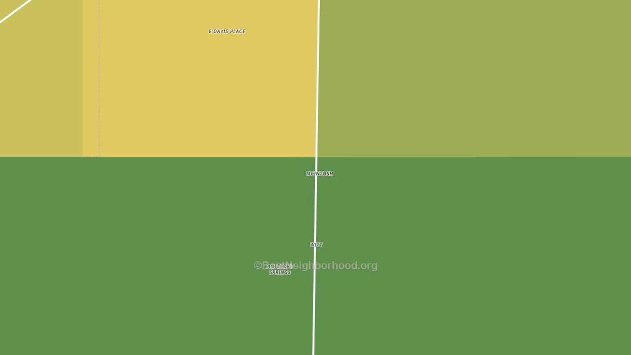 Mc Intosh, NM block-group voter-turnout map