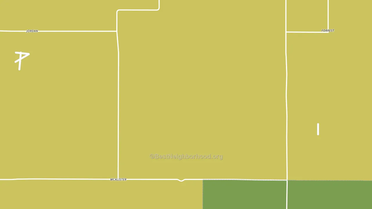 McAlister, NM block-group voter-turnout map