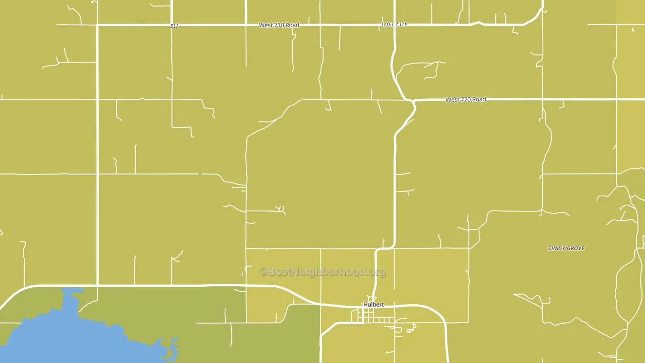 McBride, OK block-group voter-turnout map