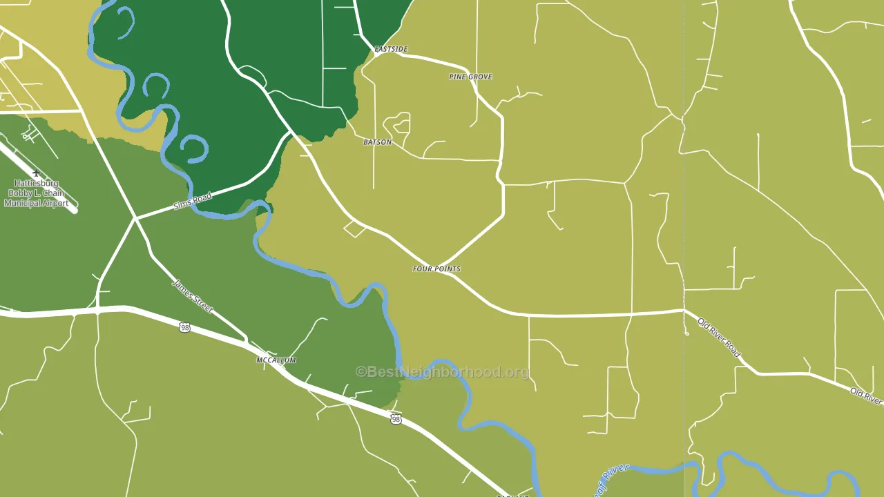 McCallum, MS block-group voter-turnout map