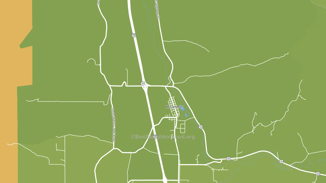 McCammon, ID block-group voter-turnout map