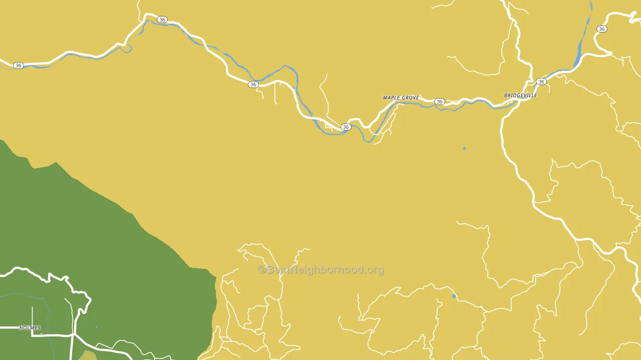 McCann, CA block-group voter-turnout map