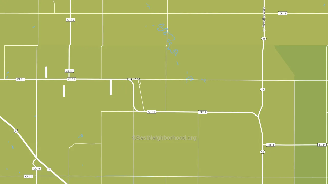 McCanna, ND block-group voter-turnout map