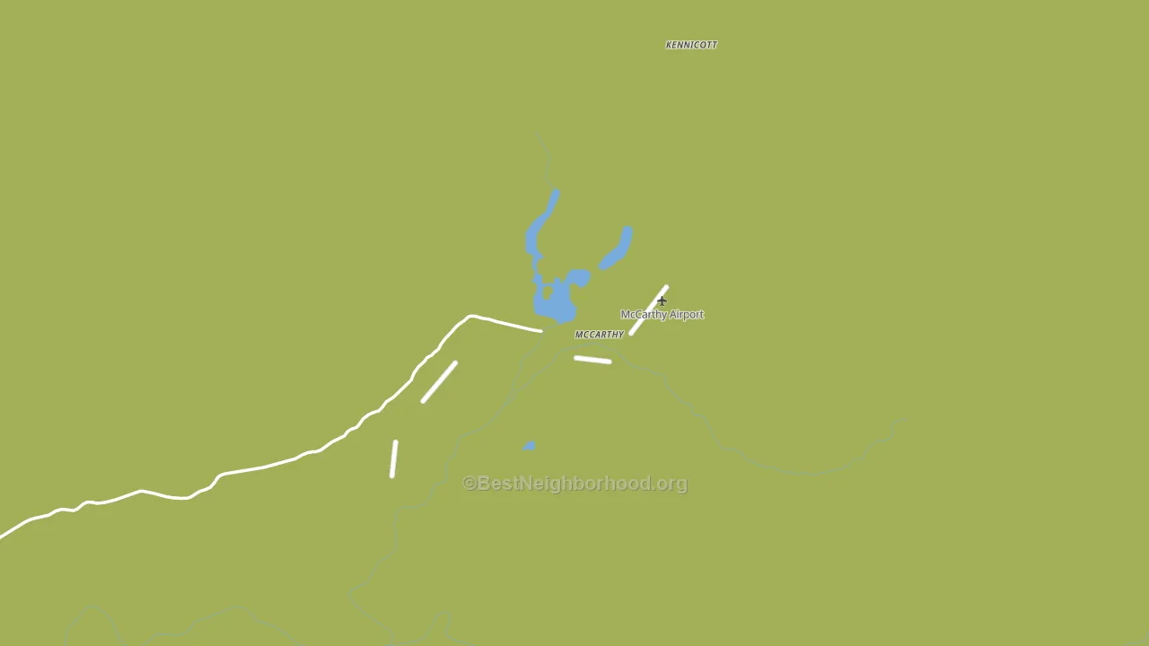 McCarthy, AK block-group voter-turnout map