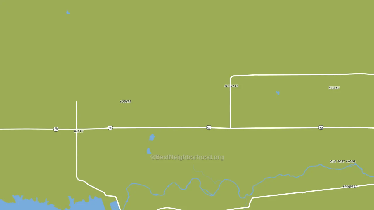 McClave, CO block-group voter-turnout map
