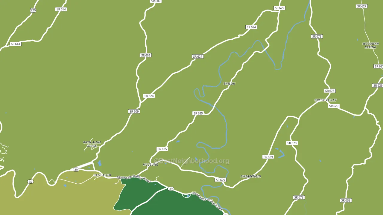 McClung, VA block-group voter-turnout map