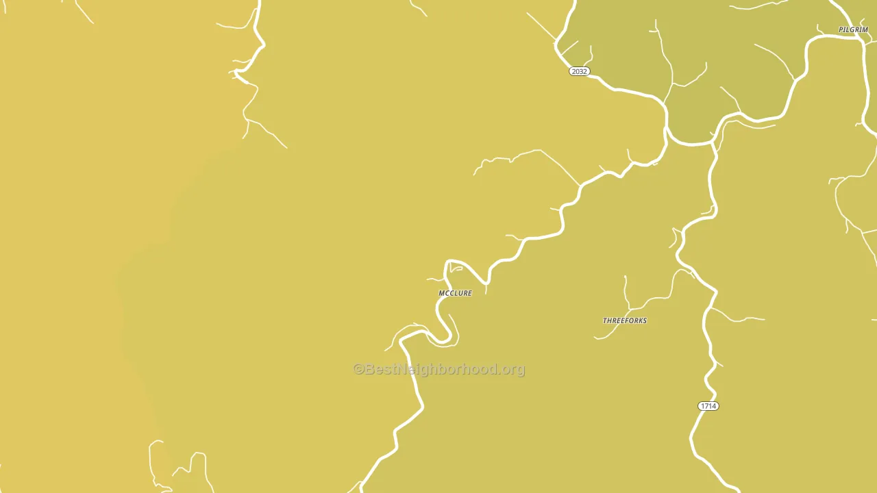 McClure, KY block-group voter-turnout map
