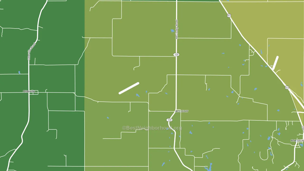 McClusky, IL block-group voter-turnout map
