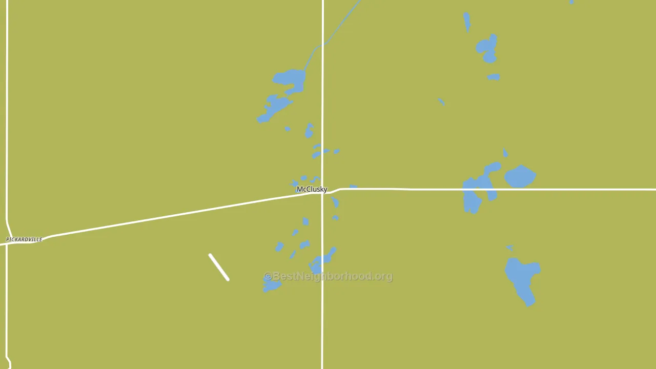Mcclusky, ND block-group voter-turnout map