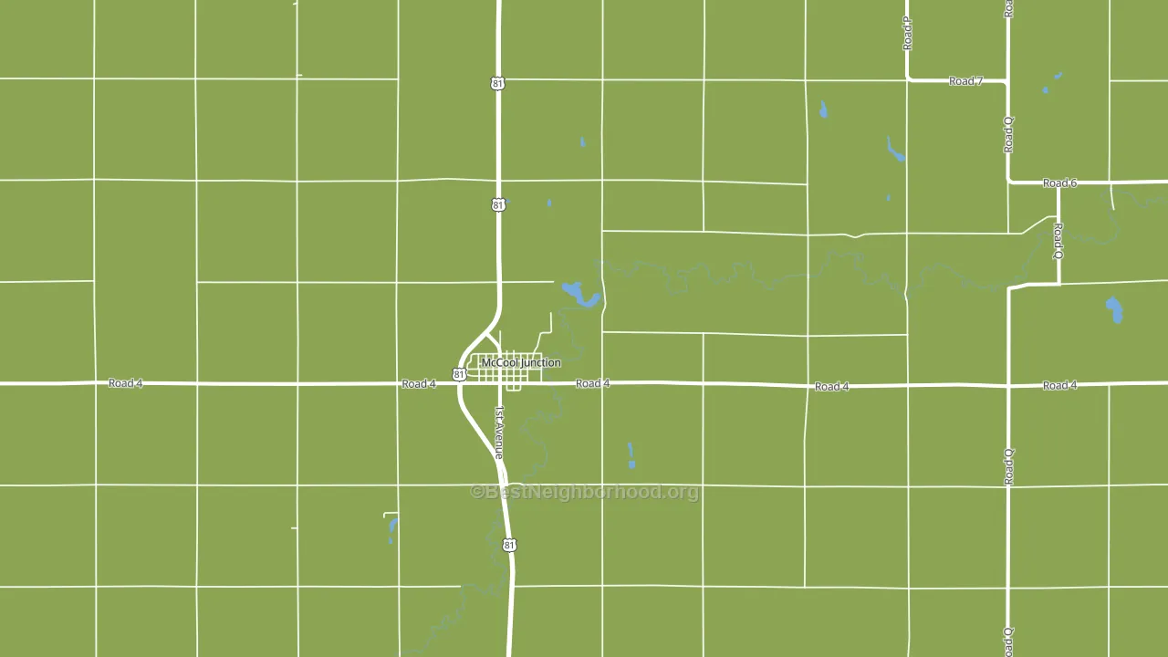 McCool Junction, NE block-group voter-turnout map