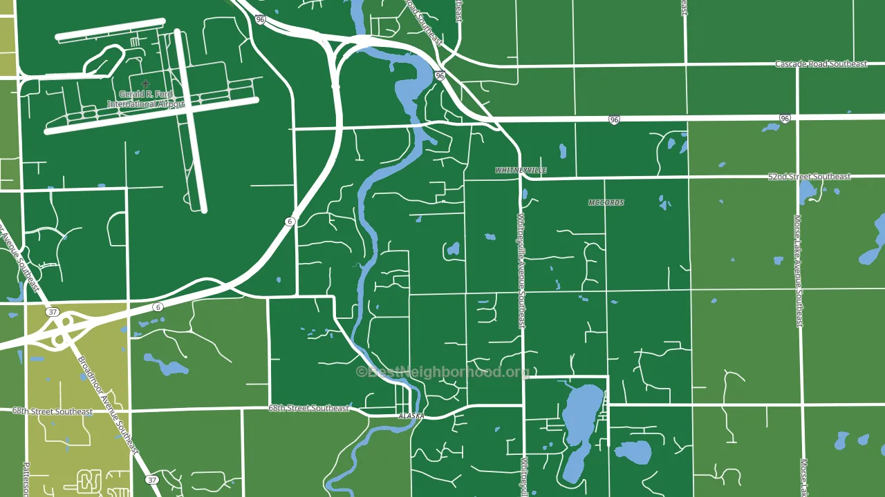 McCords, MI block-group voter-turnout map