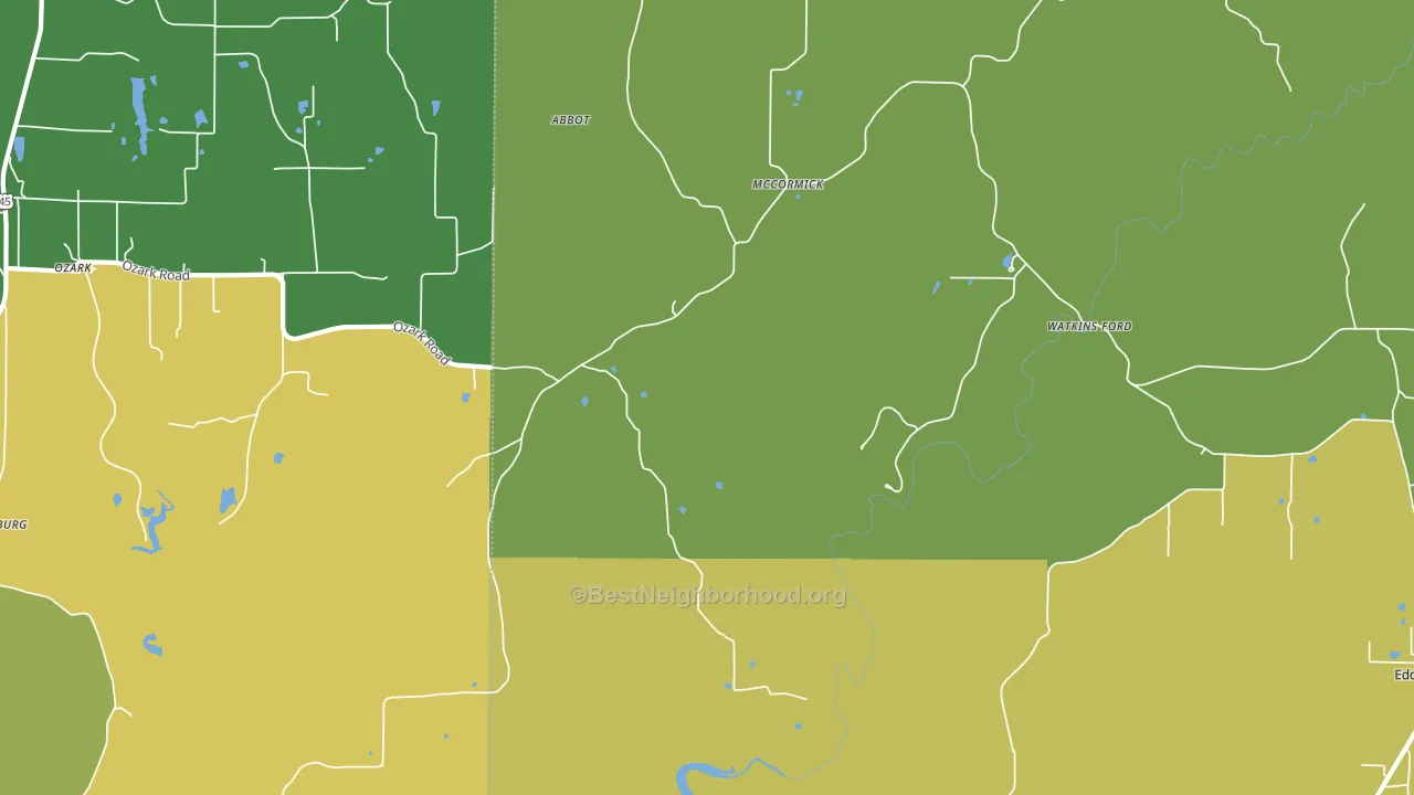 McCormick, IL block-group voter-turnout map