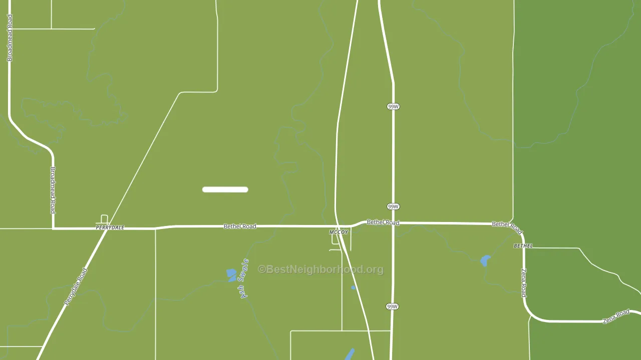 McCoy, OR block-group voter-turnout map