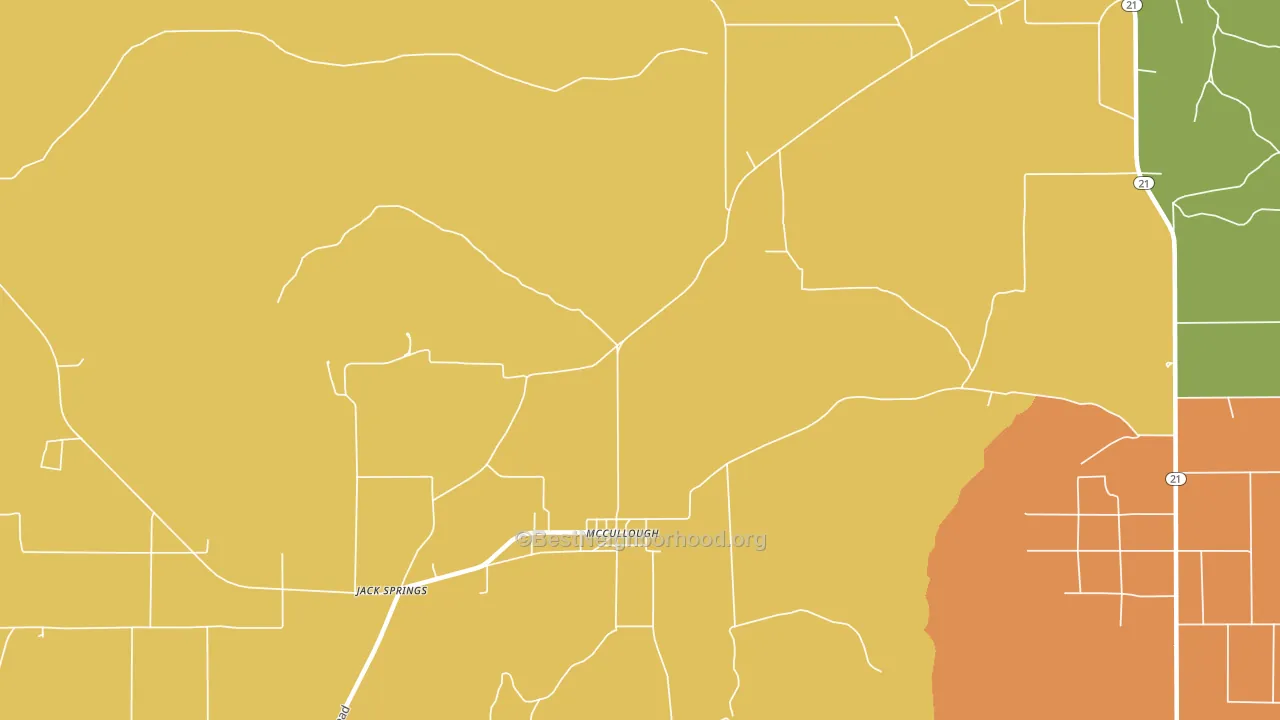 McCullough, AL block-group voter-turnout map