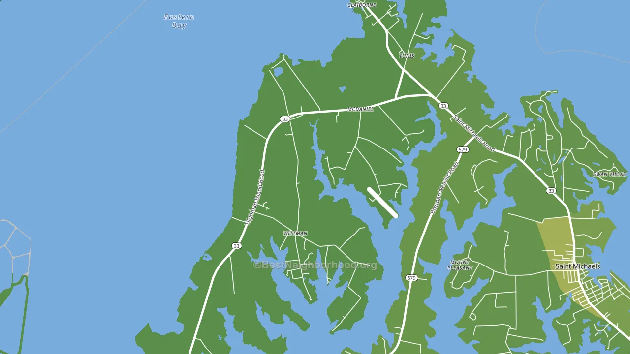 Mcdaniel, MD block-group voter-turnout map