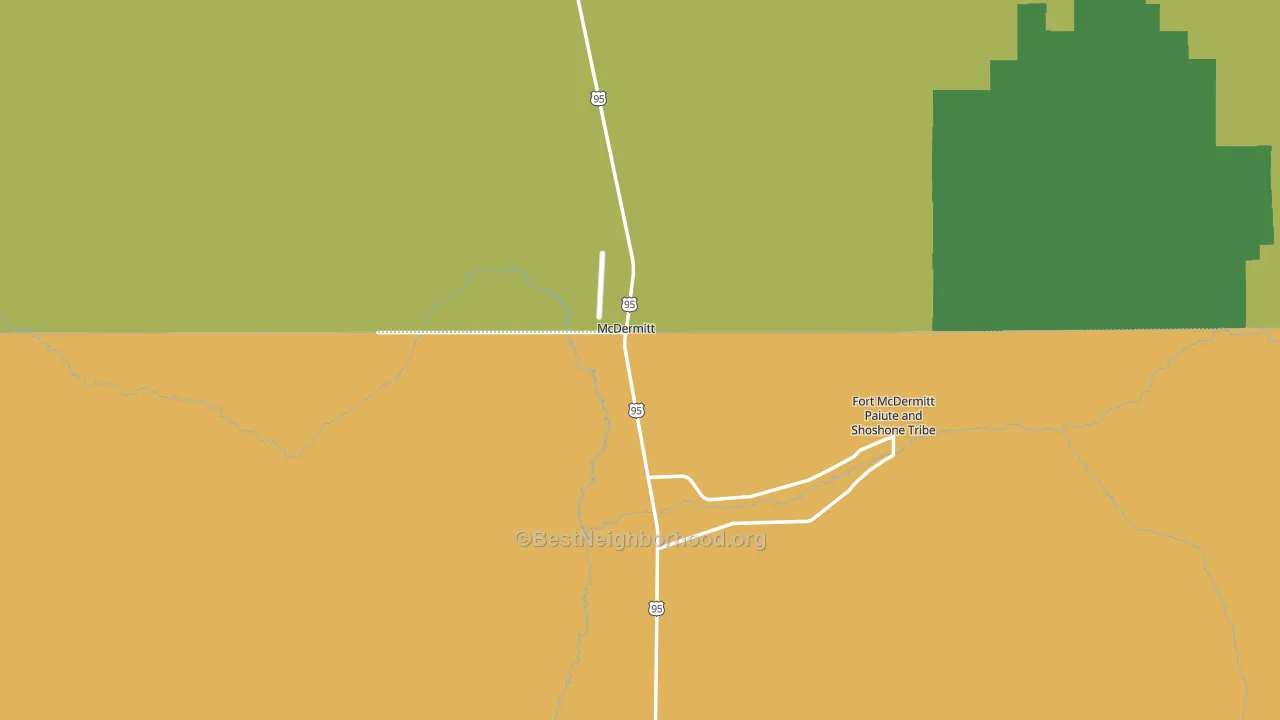 McDermitt, NV block-group voter-turnout map