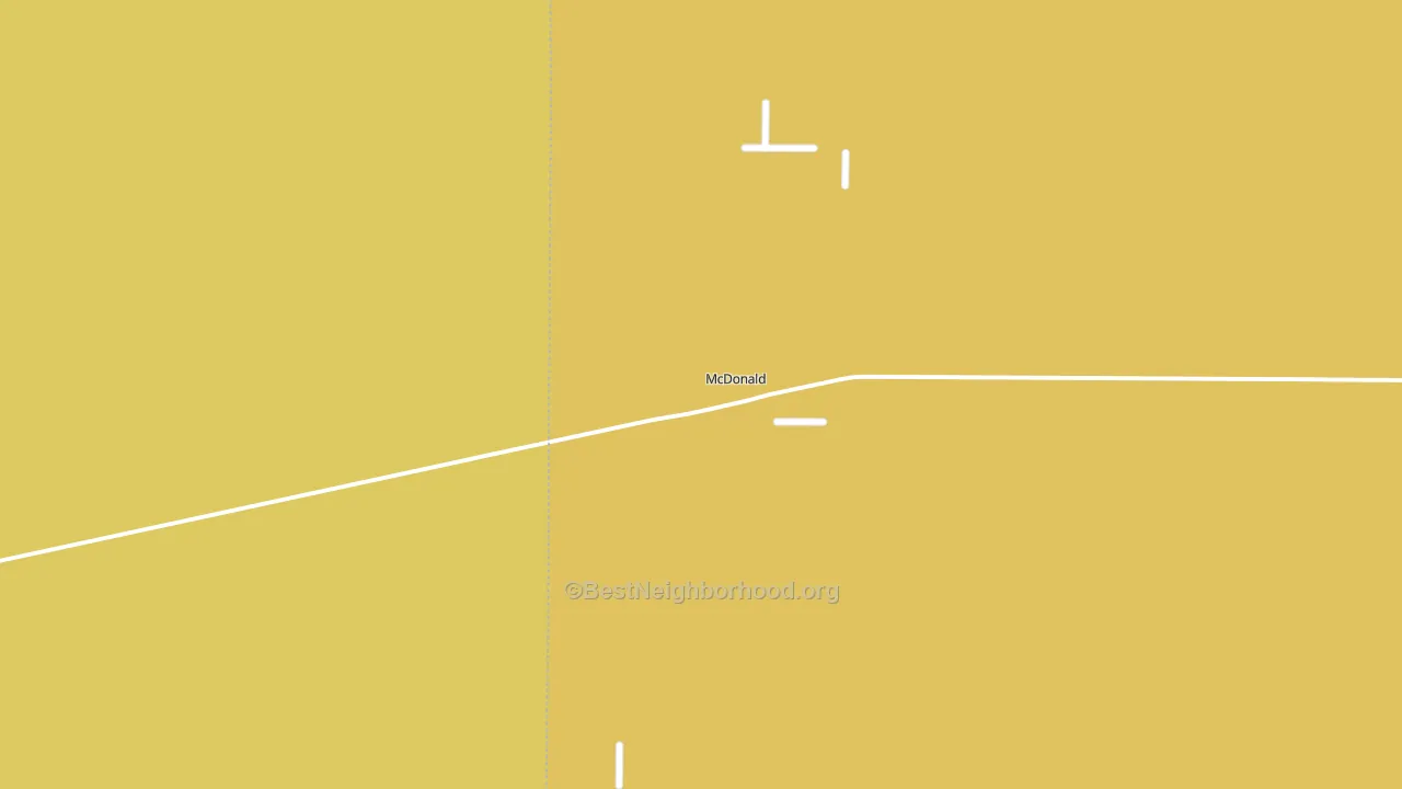 McDonald, KS block-group voter-turnout map