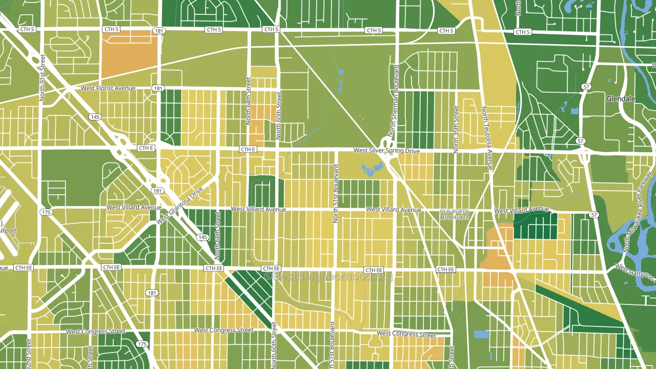 McGovern Park, Milwaukee, WI block-group voter-turnout map