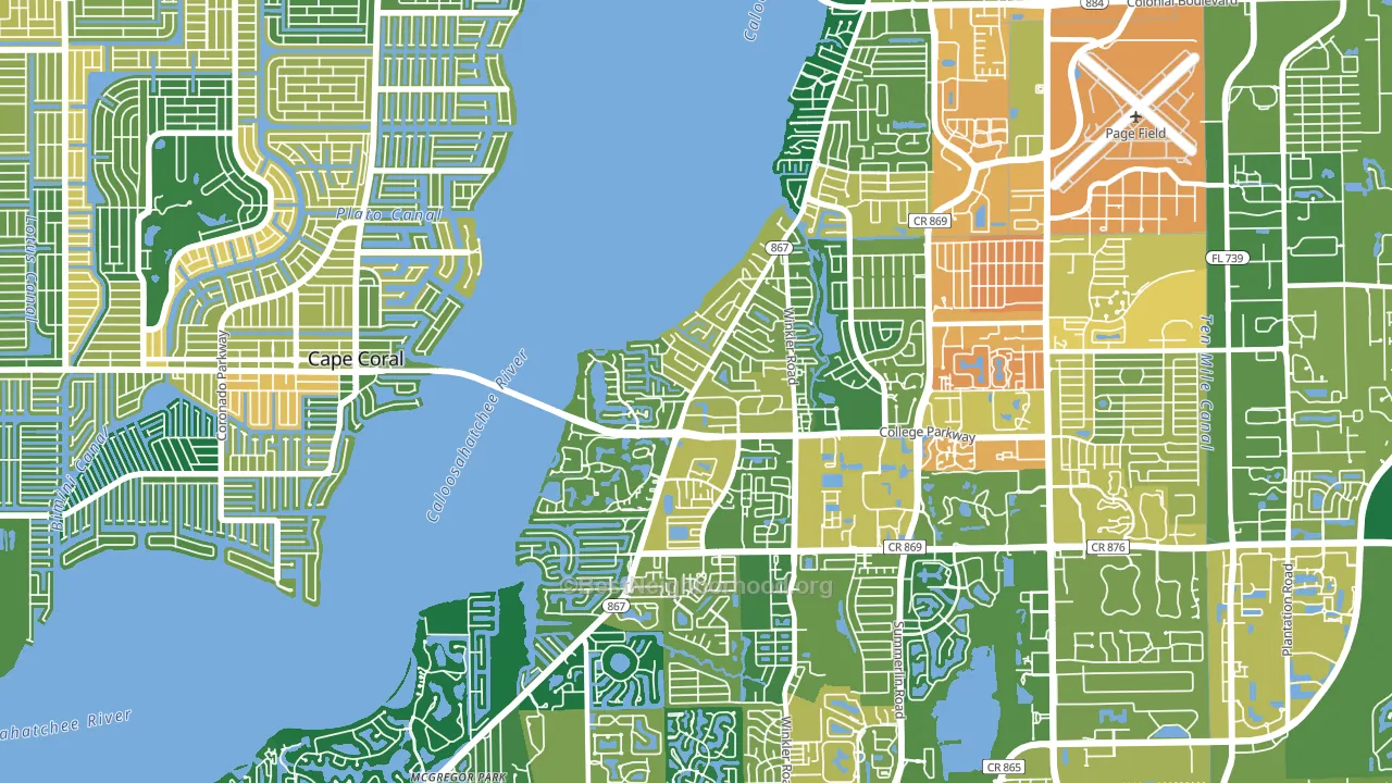 McGregor, FL block-group voter-turnout map