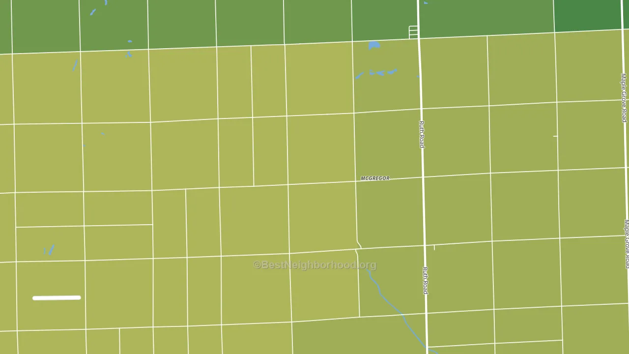 McGregor, MI block-group voter-turnout map