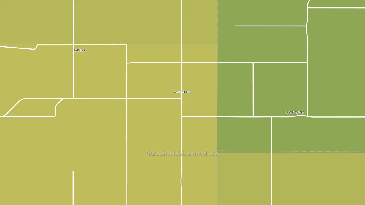 Mcgregor, ND block-group voter-turnout map