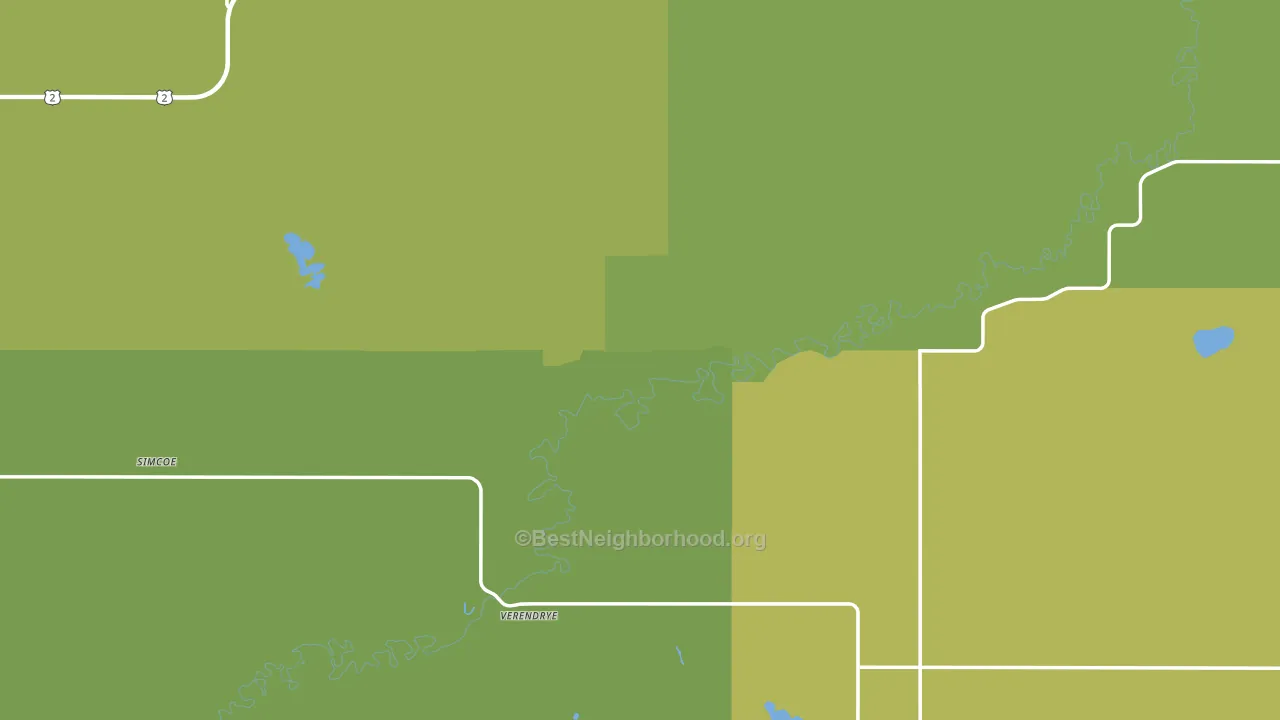 McHenry County, ND block-group voter-turnout map