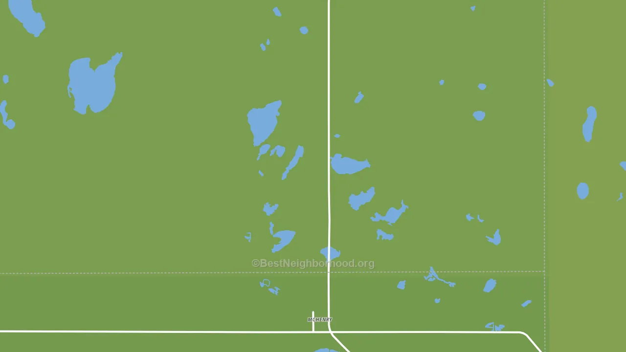 Mchenry, ND block-group voter-turnout map