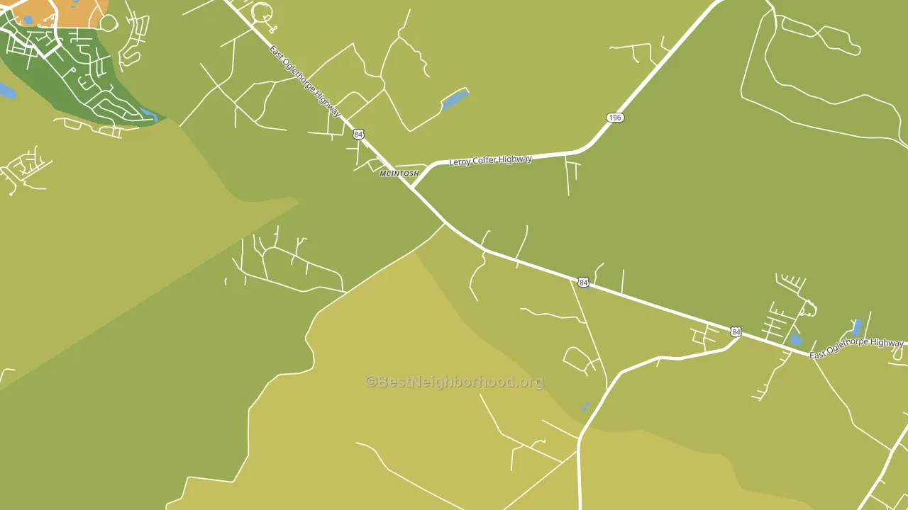 McIntosh, GA block-group voter-turnout map