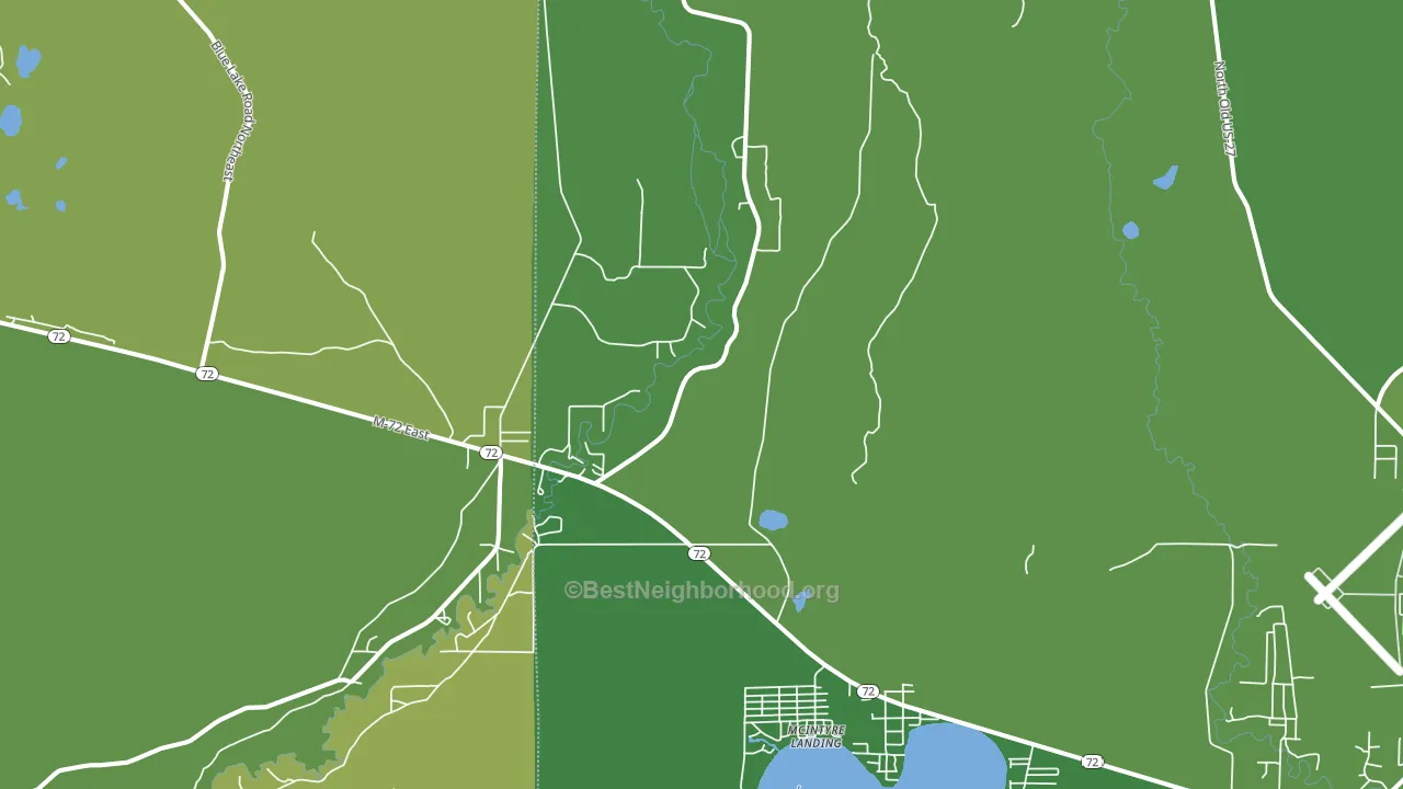 McIntyre Landing, MI block-group voter-turnout map