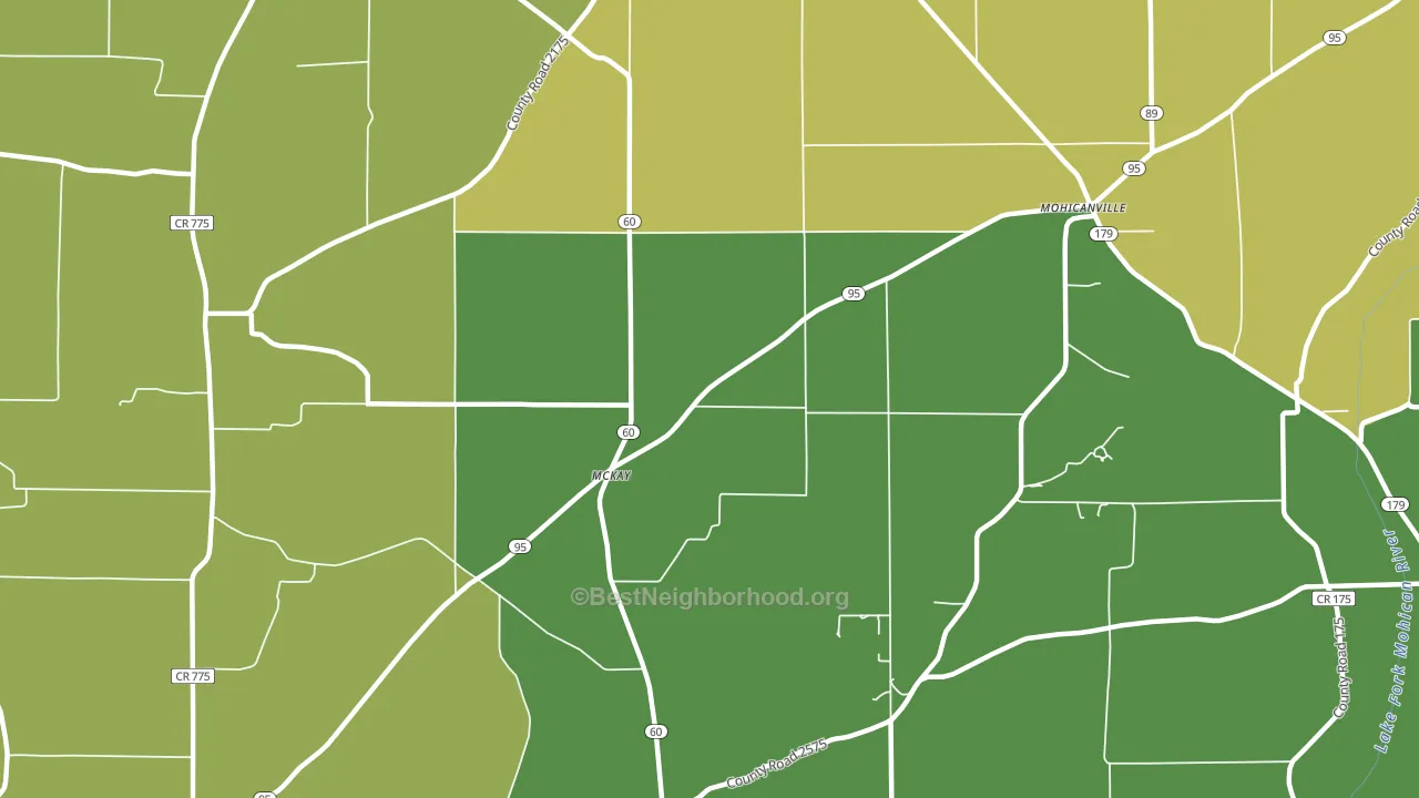 McKay, OH block-group voter-turnout map