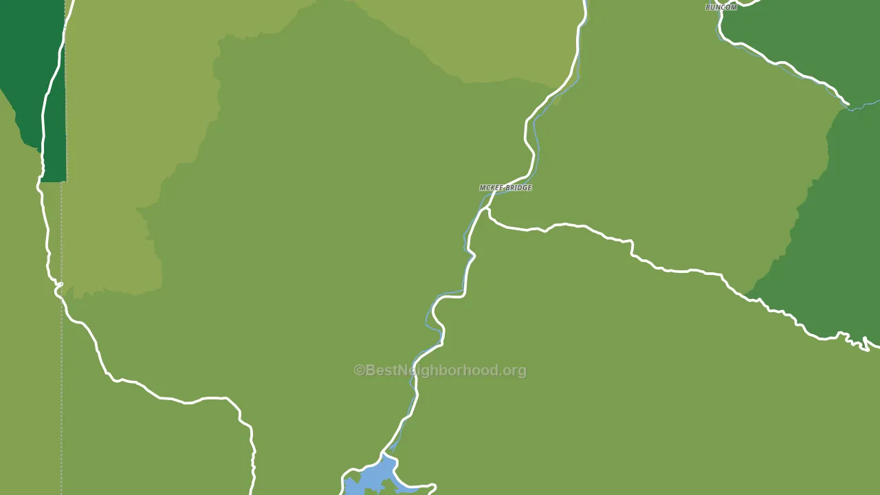 McKee Bridge, OR block-group voter-turnout map