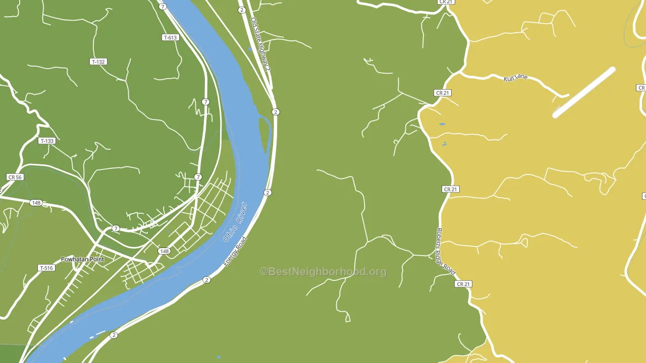 McKeefrey, WV block-group voter-turnout map