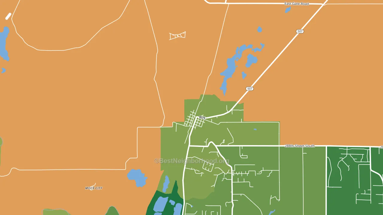 Mckenna, WA block-group voter-turnout map