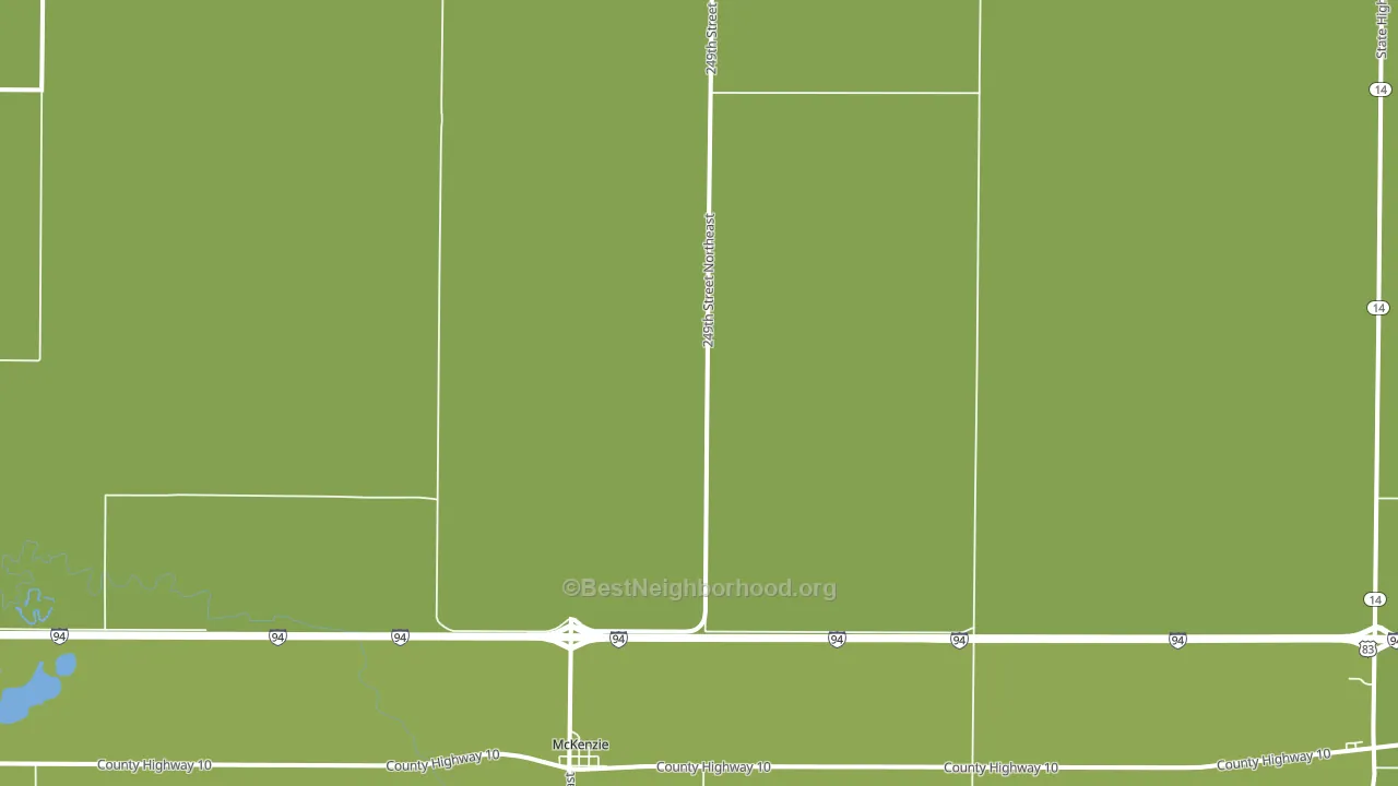Mckenzie, ND block-group voter-turnout map