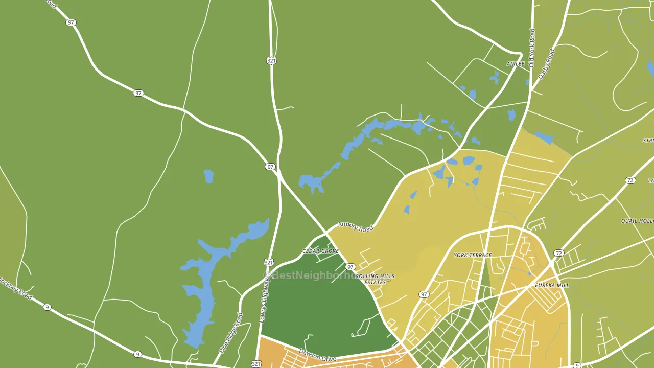Mckeown, SC block-group voter-turnout map