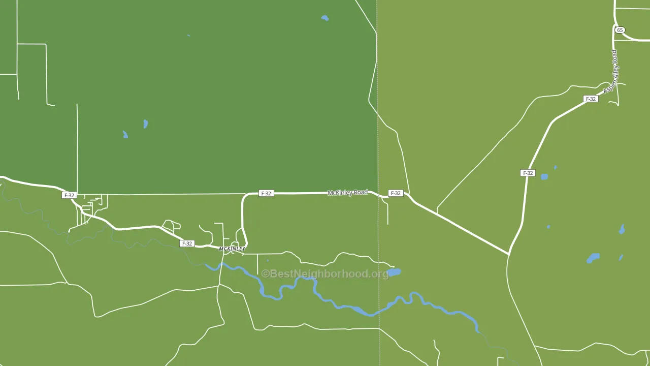 McKinley, MI block-group voter-turnout map