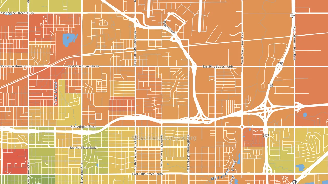 McKinley Mitchell, Tulsa, OK block-group voter-turnout map
