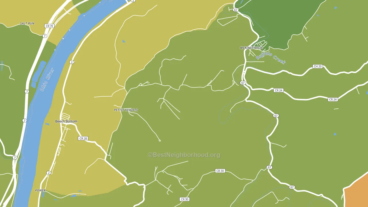 McKinleyville, WV block-group voter-turnout map