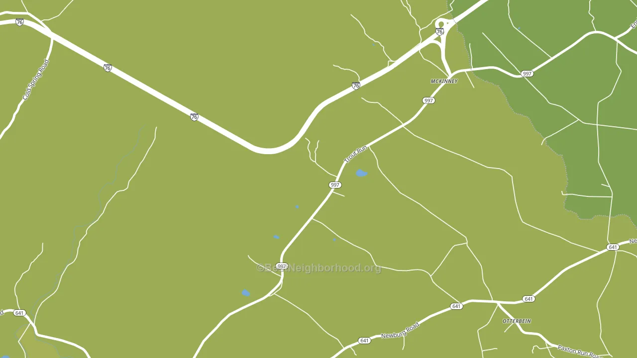 McKinney, PA block-group voter-turnout map